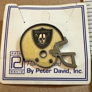 Peter David Raiders Helmet Pin